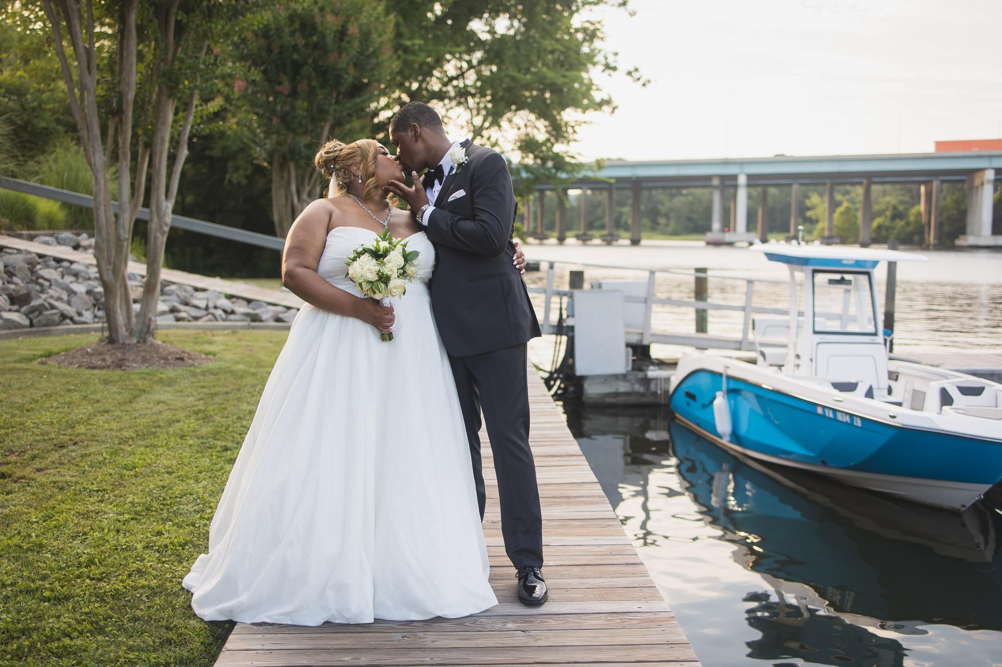 Summer Bliss: LaMonne and Leeana's Romantic Harbour View Wedding in Woodbridge, VA