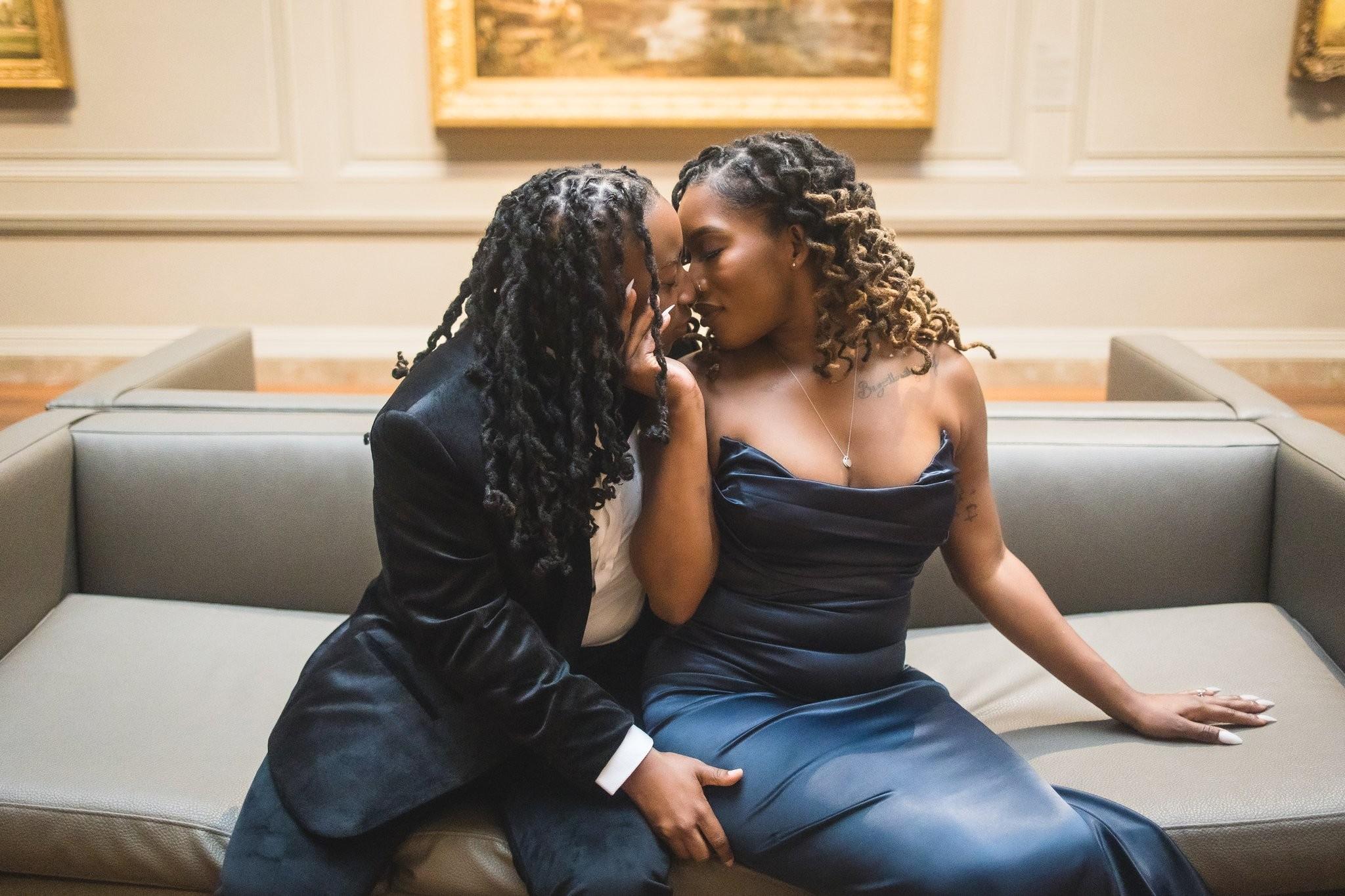 A Romantic Engagement Session at the National Gallery of Art D.C.