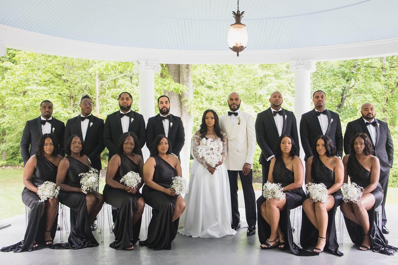 The Timeless Elegance of Black and White Wedding Themes at The Liriodendron Mansion | Bel Air, Maryland